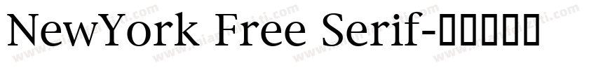 NewYork Free Serif字体转换